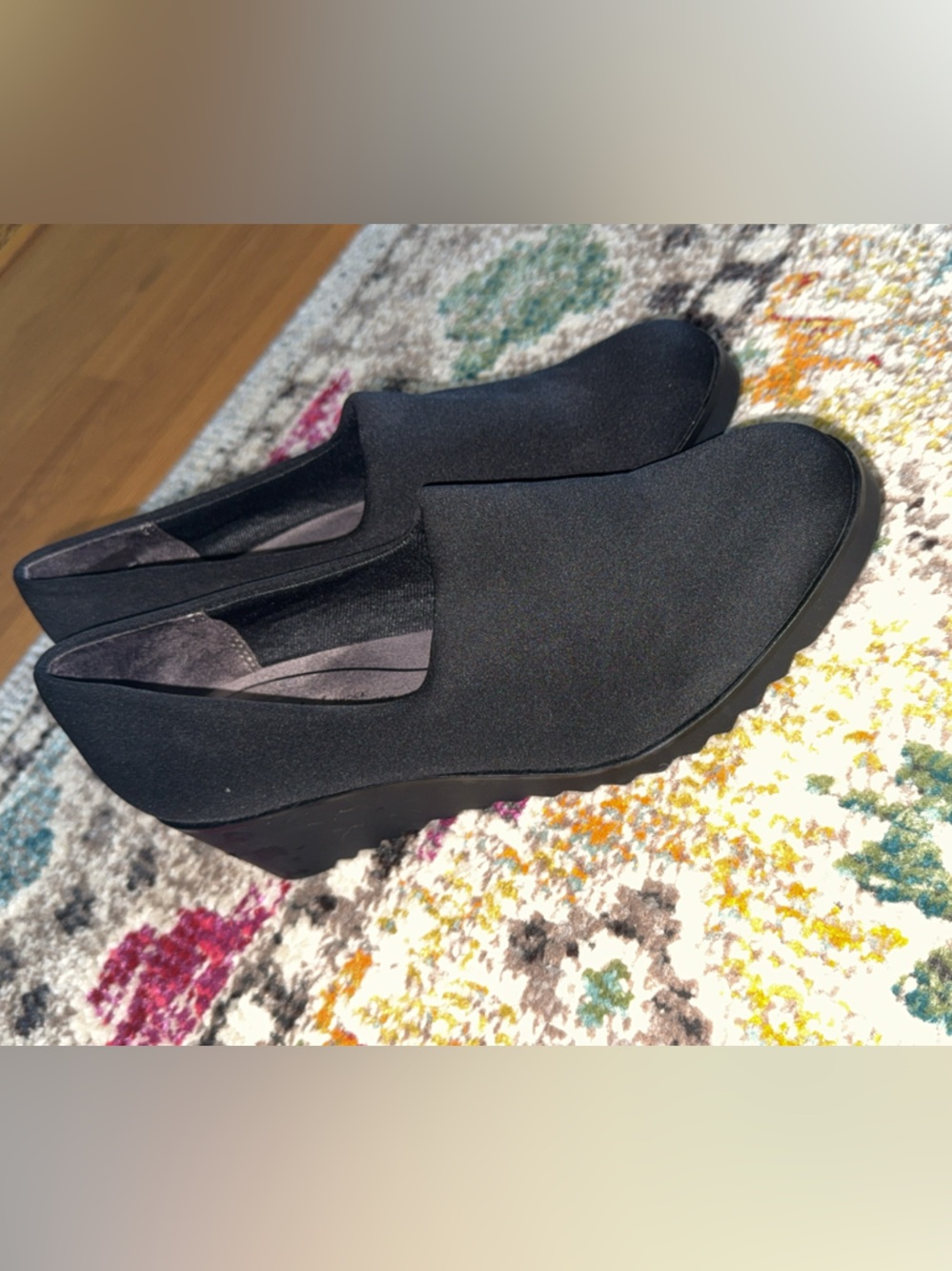 Black Women's Slip-On Wedge Lifestride Shoes